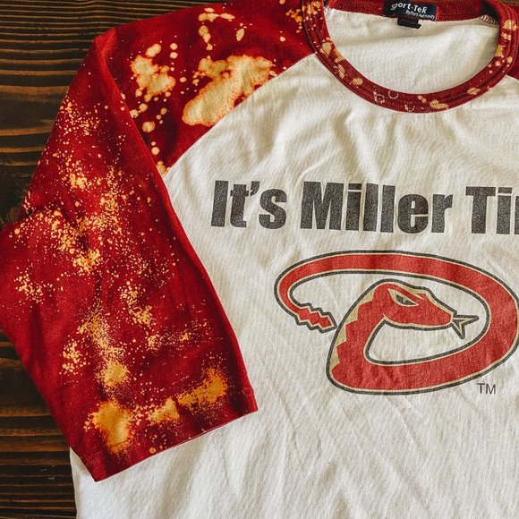 ACID-WASHED ARIZONA DIAMONDBACKS BASEBALL TEE SZXL - Picture 2 of 4